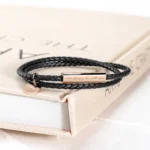 Custom Engraved Leather Bracelet