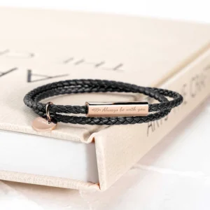 Custom Engraved Leather Bracelet